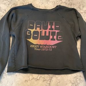 Retro Brand Black Label David Bowie Sweatshirt Size Small
